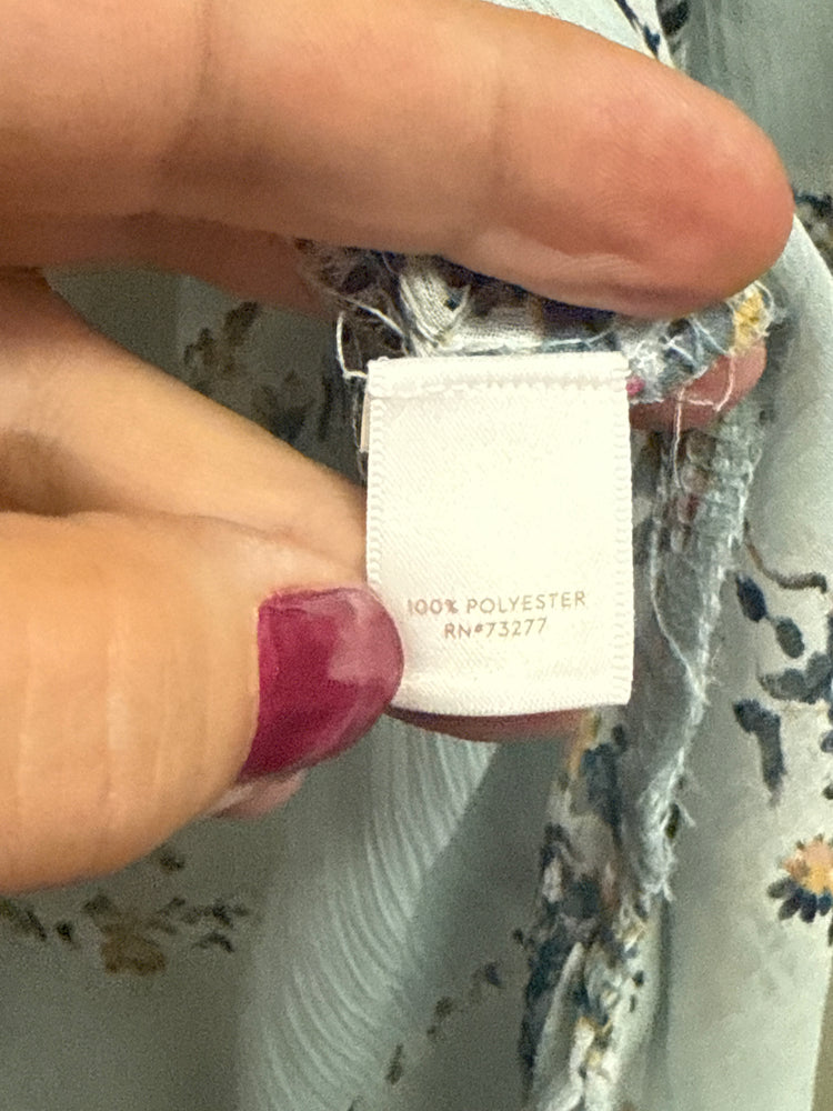 LC SHEER FLORAL BLOUSE