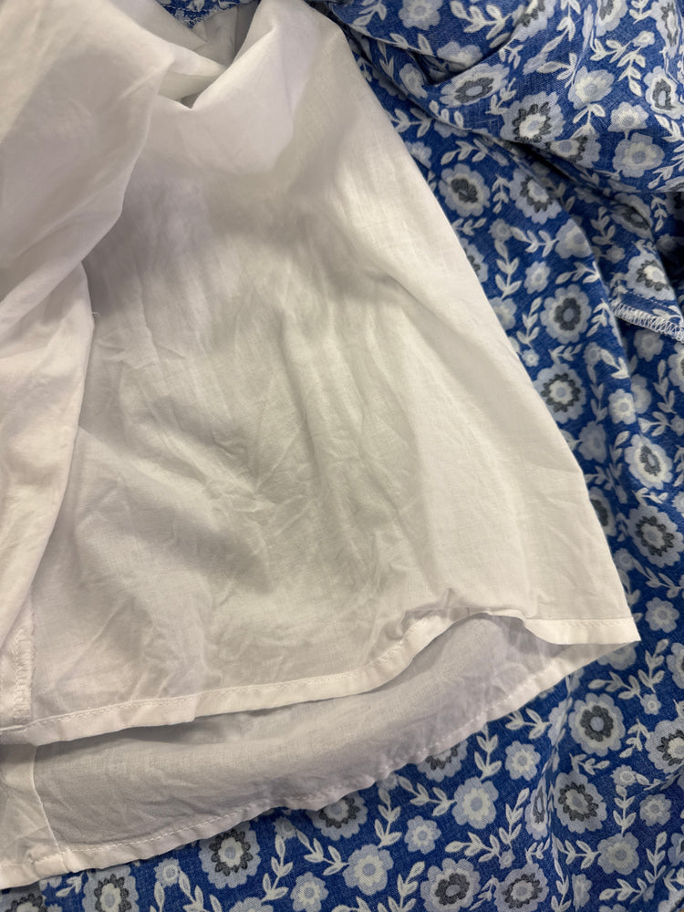 LOFT FLORAL TIERED SKIRT