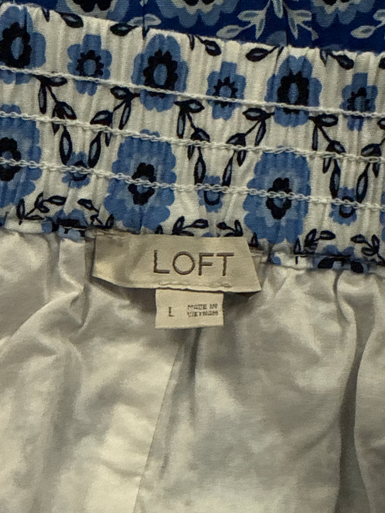 LOFT FLORAL TIERED SKIRT