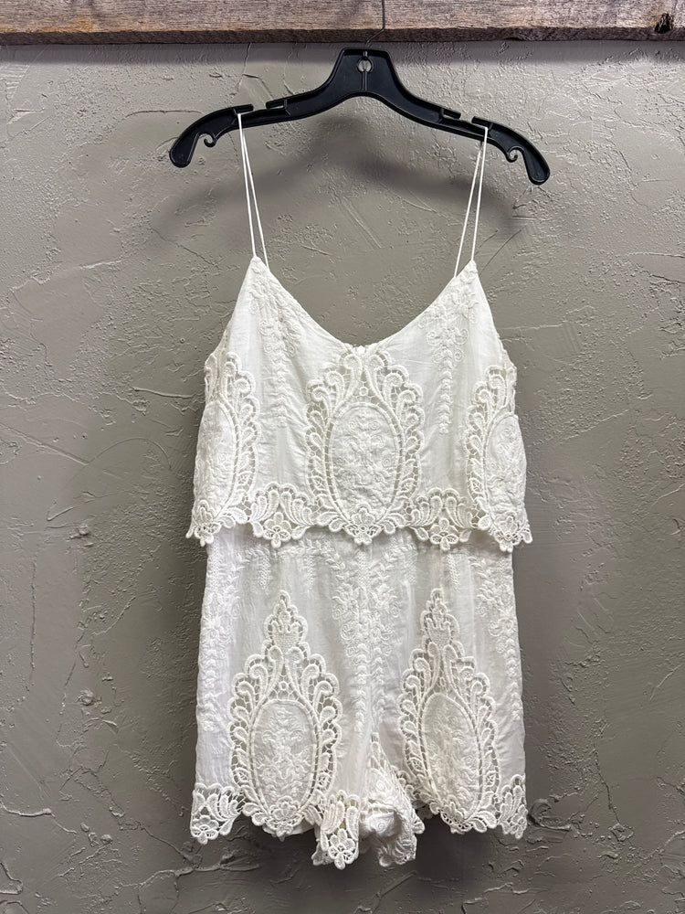 DOLCE VITA LACE ROMPER (org$248)