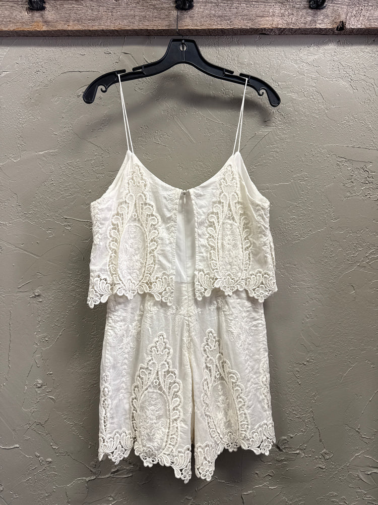 DOLCE VITA LACE ROMPER (org$248)