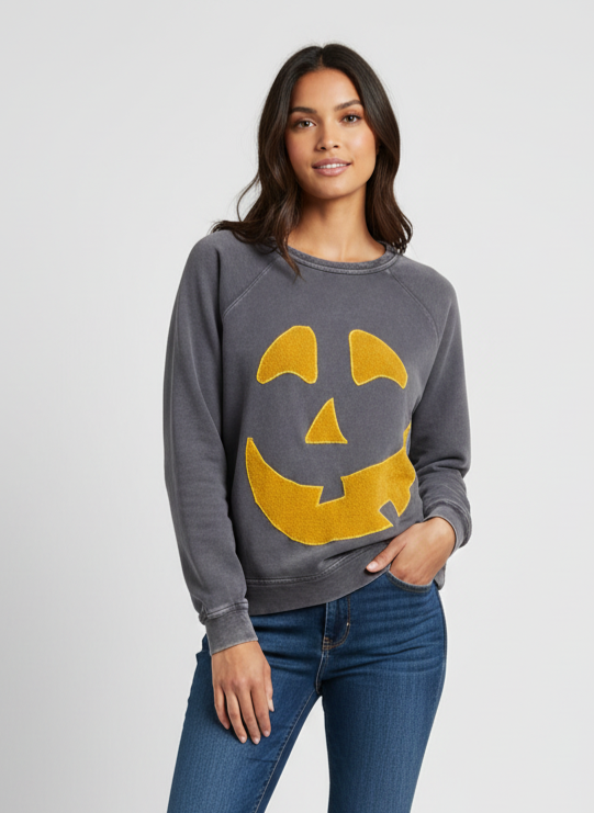 REBETTY JACK-O-LANTERN PULLOVER