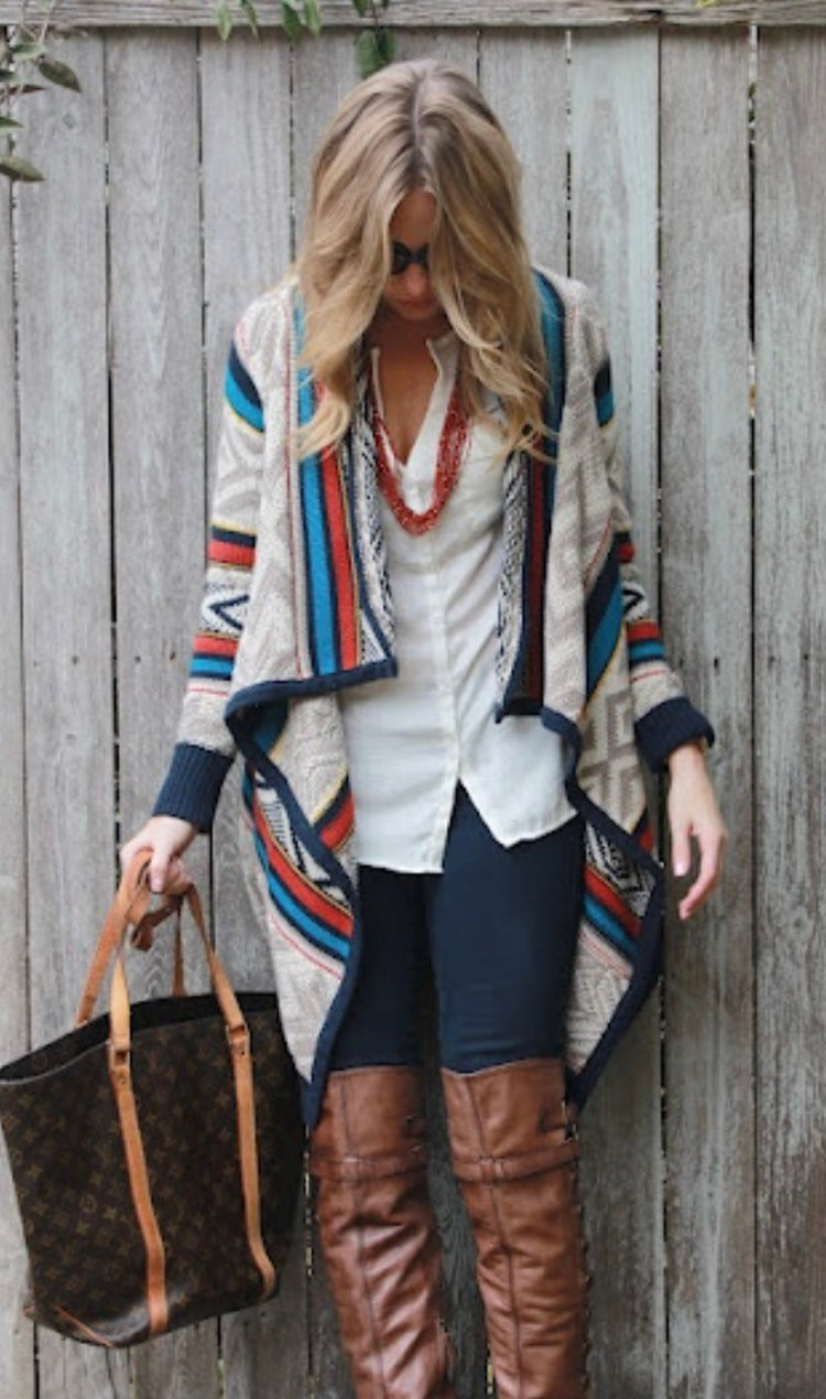 DRAPED OPEN CARDIGAN
