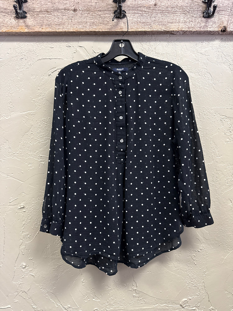 MADEWELL SHIRRED PULLOVER SHIRT