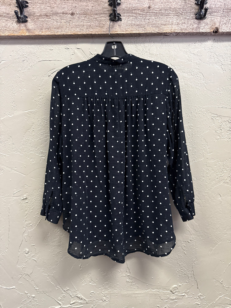 MADEWELL SHIRRED PULLOVER SHIRT