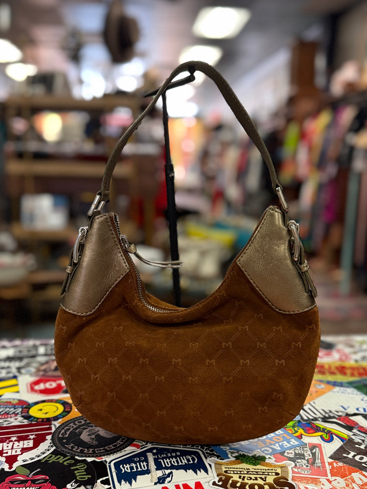 MICHAEL MK SUEDE SHOULDER BAG