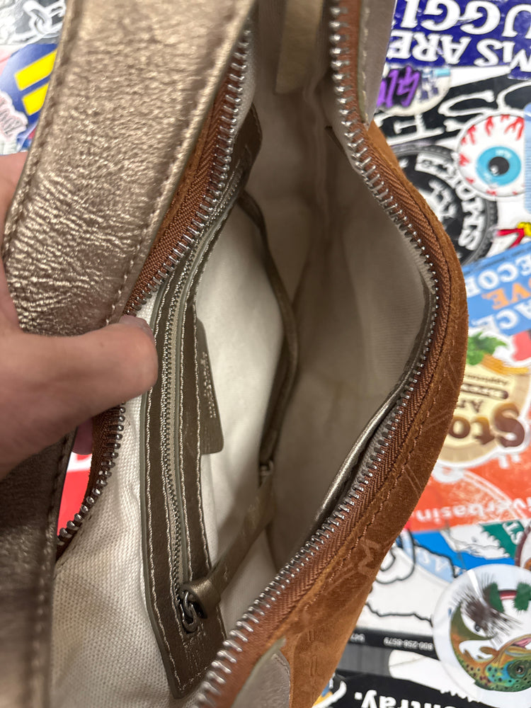 MICHAEL MK SUEDE SHOULDER BAG