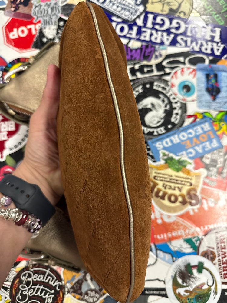 MICHAEL MK SUEDE SHOULDER BAG