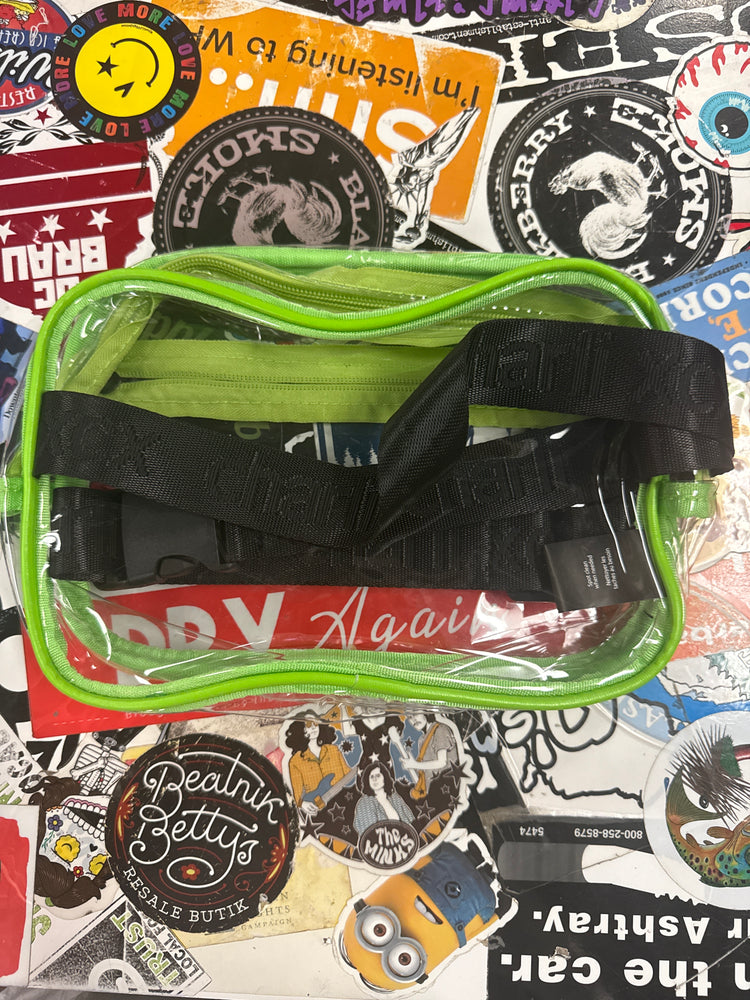 NWOT CHARLIE XCX CLEAR WAIST BAG