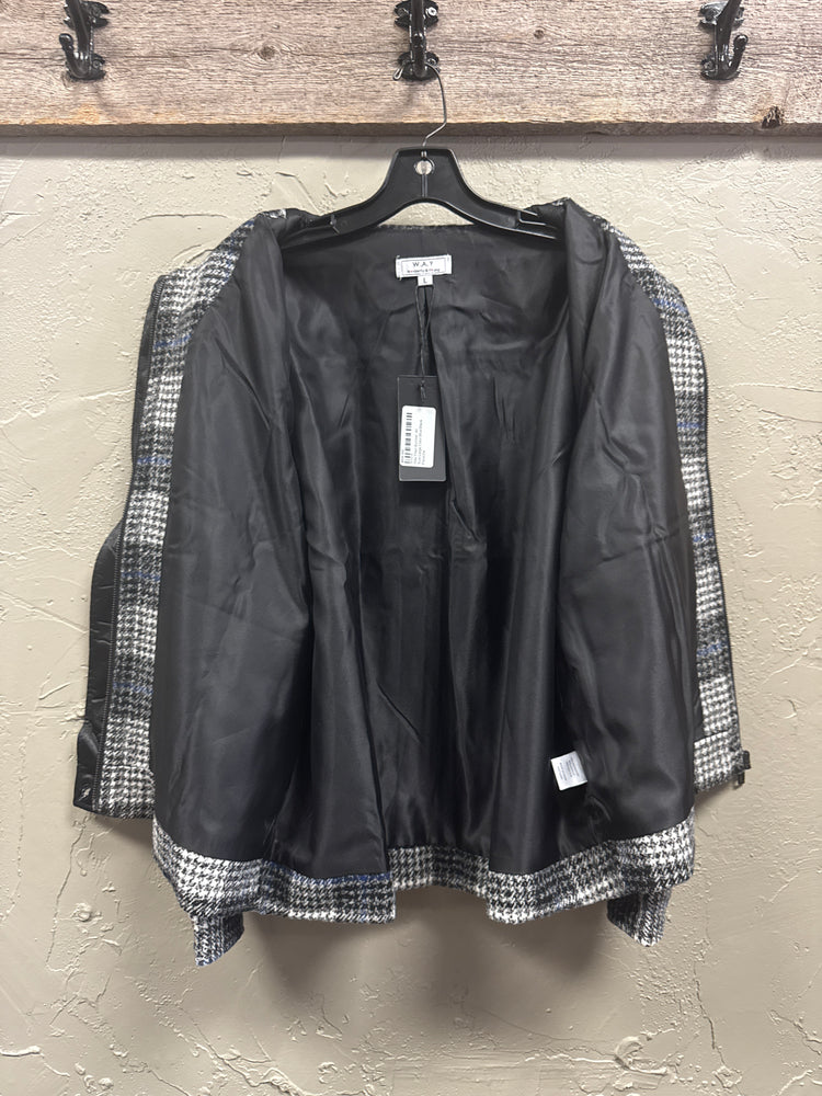 NWT WAY PLAID BOMBER JACKET (org$66)