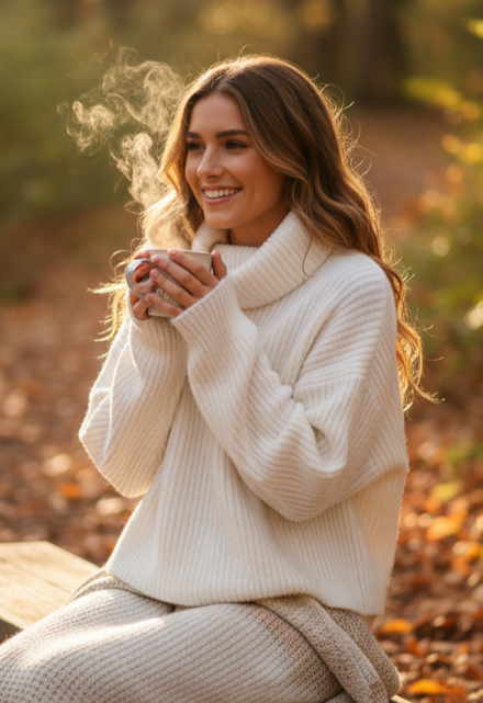 NWOT TURTLENECK CROP SWEATER