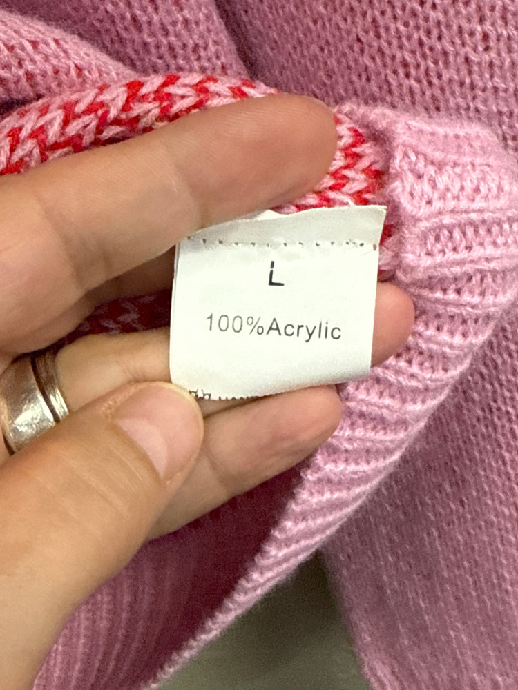 OVERSIZED HEART FRONT SWEATER