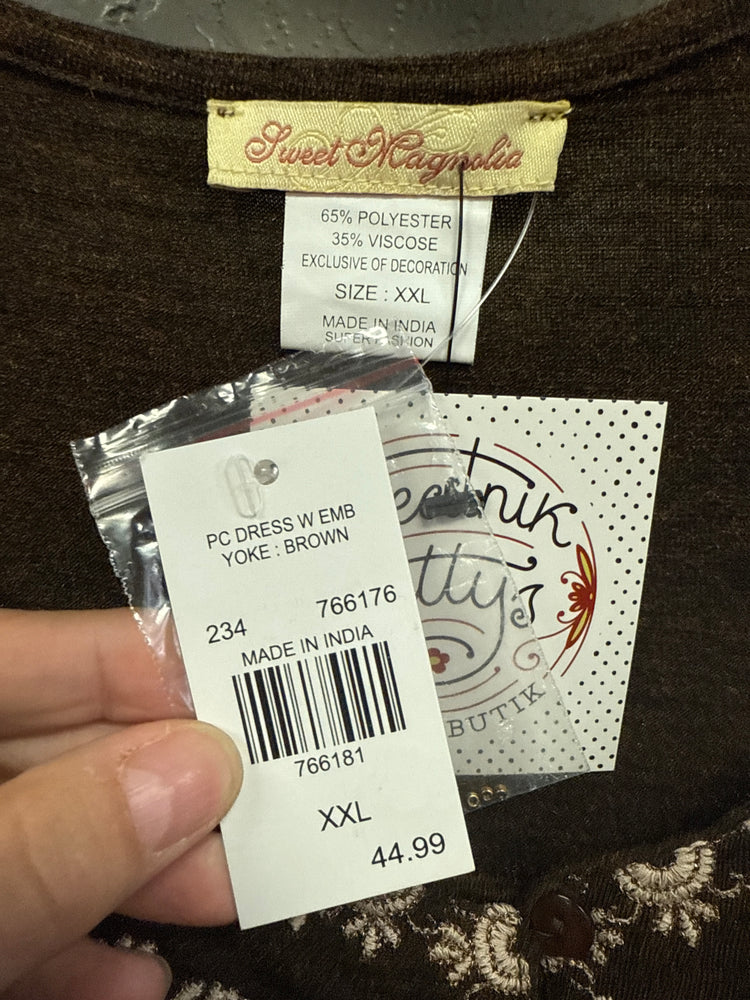 NWT SWEET MAGNOLIA EMBROIDERED YOKE DRESS