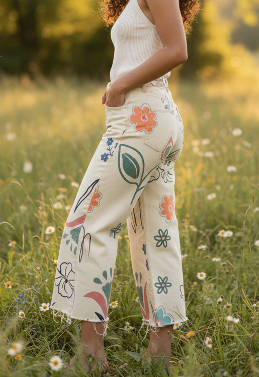 EASEL TOSCANA PRINT PANT