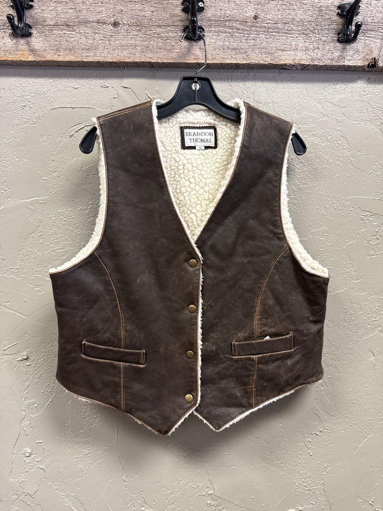 VTG BRANDON THOMAS SHEARLING VEST