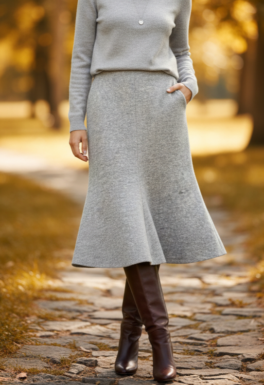 NICHOLAS WOOL BLEND SKIRT (org$398)