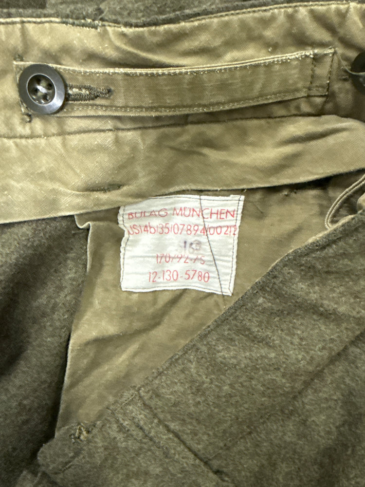 VTG ‘65 GERMAN MILITARY WOOL CARGOS
