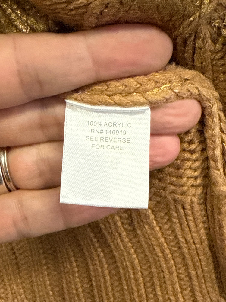 RACHEL ROY METALLIC KNIT SWEATER