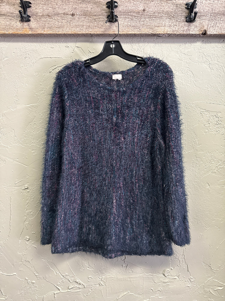 CHICOS EYELASH KNIT PULLOVER