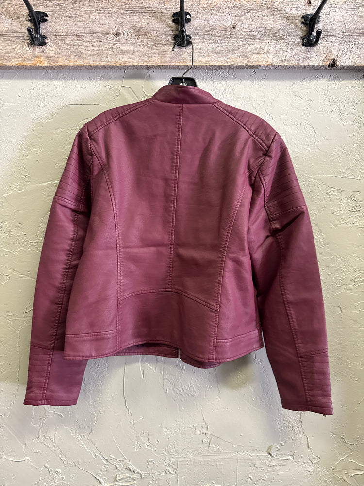 NWOT OSO CASUALS VEGAN LEATHER MOTO