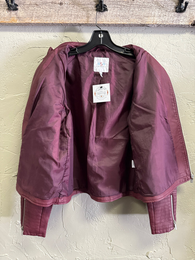 NWOT OSO CASUALS VEGAN LEATHER MOTO