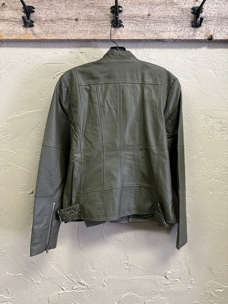 NWOT KATE & MALLORY VEGAN LEATHER MOTO