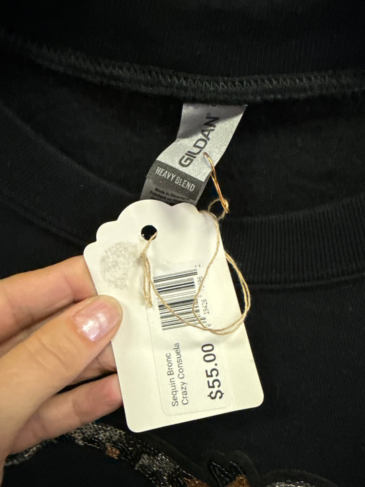 NWT SEQUIN BRONCO PULLOVER(org$55)