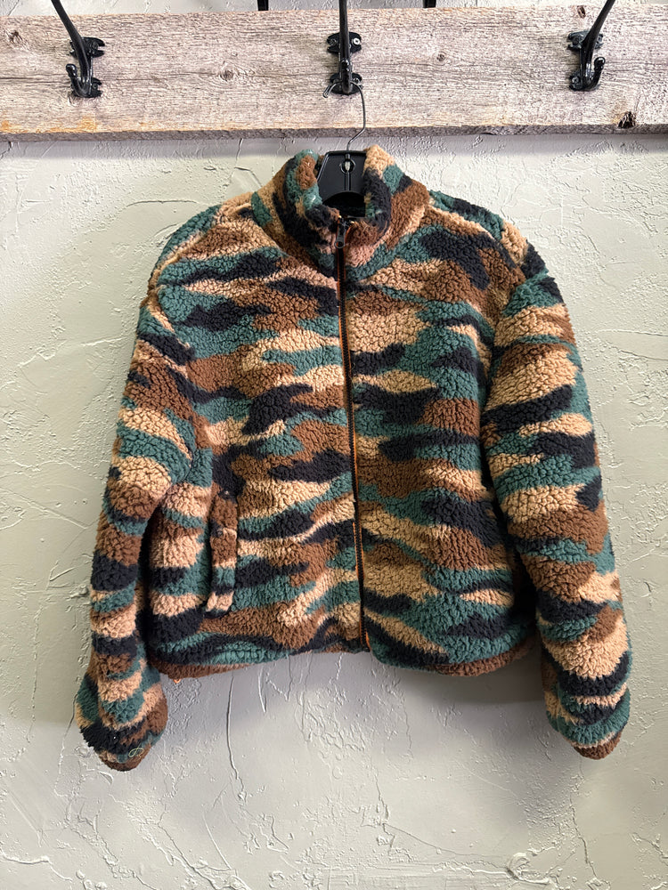 NWT H&M CROP FLEECE FULL ZIP (org$30)