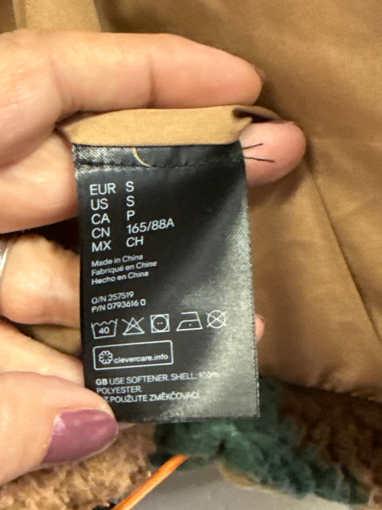 NWT H&M CROP FLEECE FULL ZIP (org$30)