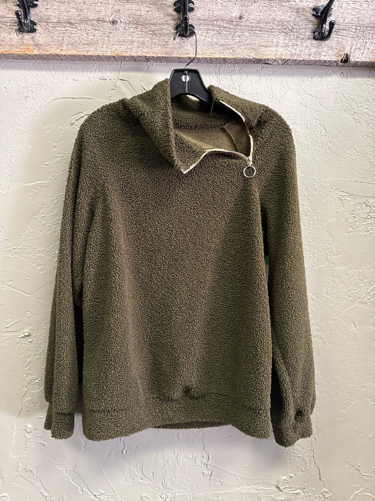 NWOT NECK ZIP PULLOVER