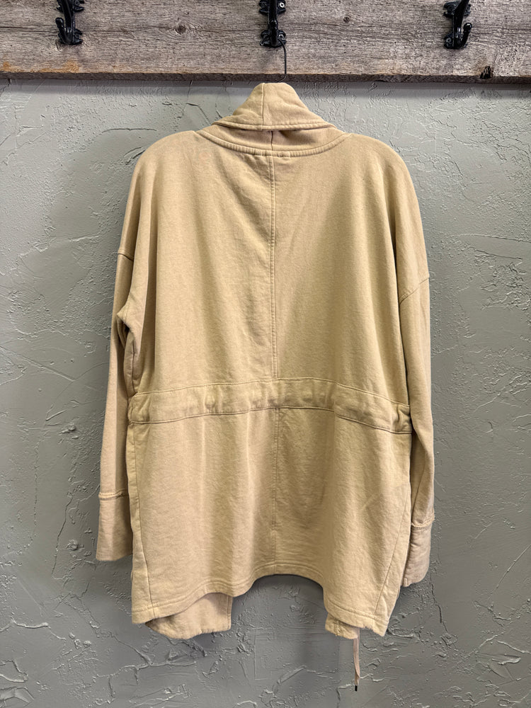 TERRY TIE FRONT JACKET