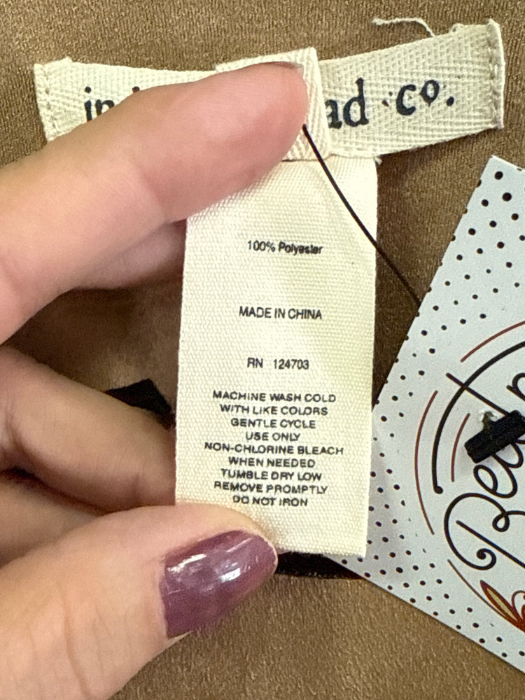 NWOT INDIGO THREAD CUTOUT PONCHO