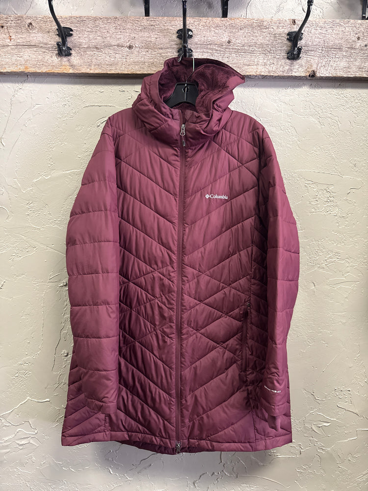 COLUMBIA HOODED PUFFER (org$160)
