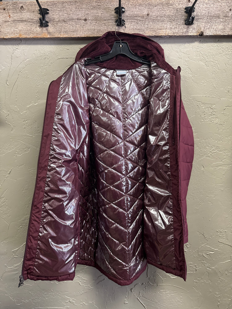 COLUMBIA HOODED PUFFER (org$160)