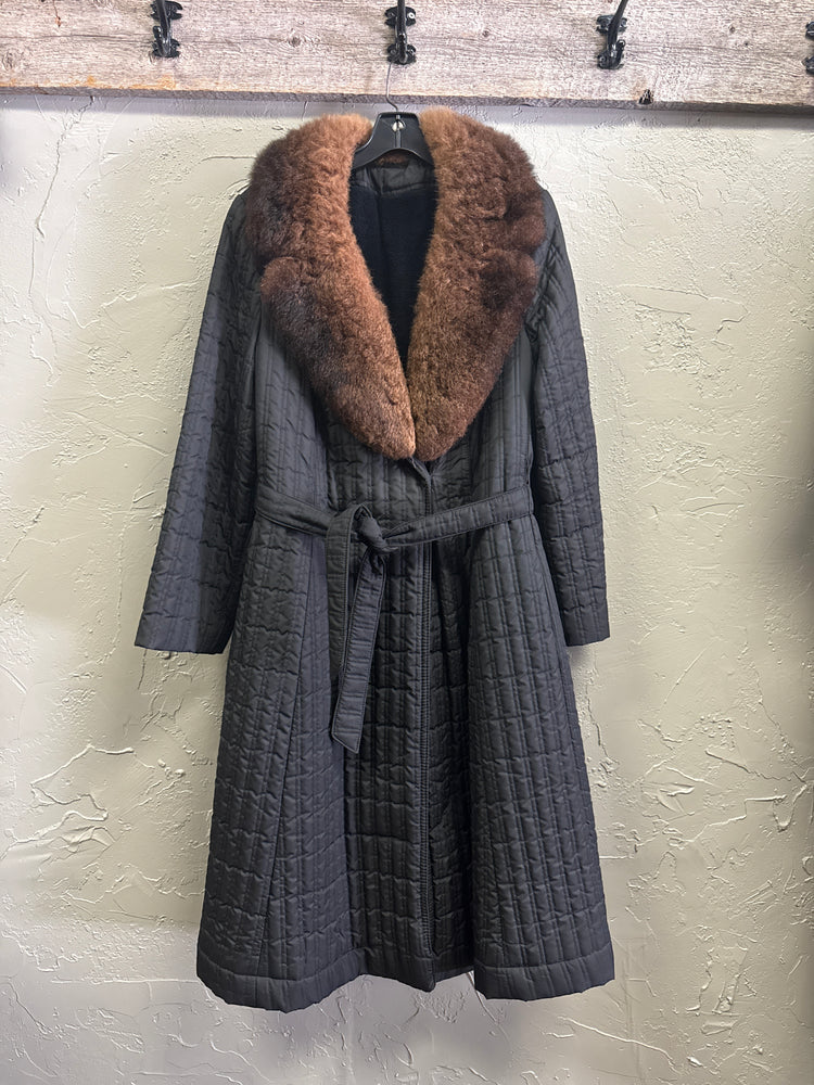 VTG COUNT ROMI FUR COLLAR COAT