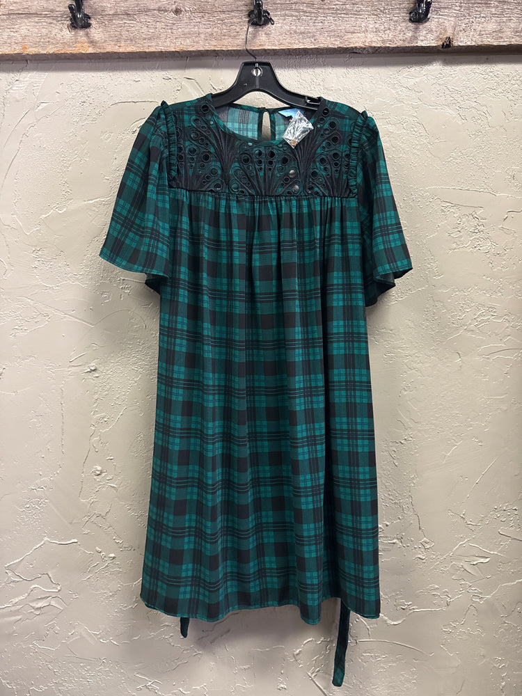NWT DRAPER JAMES PLAID DRESS (org$135)