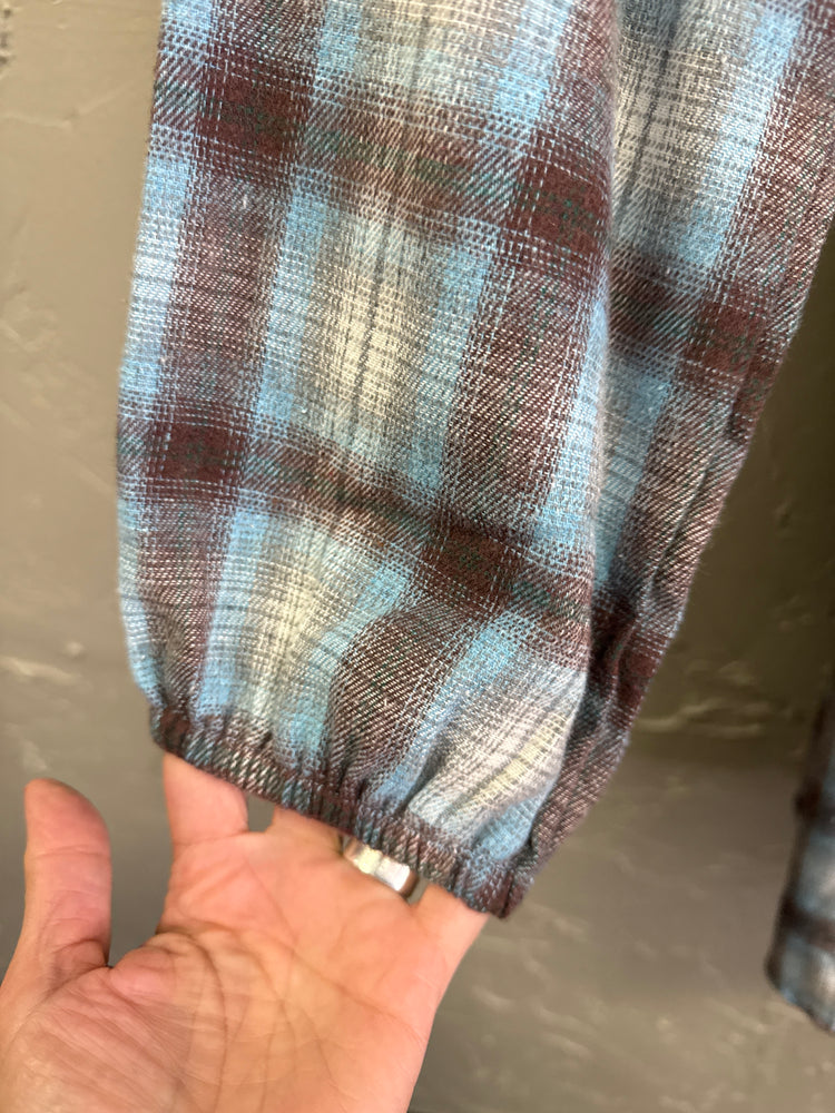 FLANNEL TIE-BACK DRESS