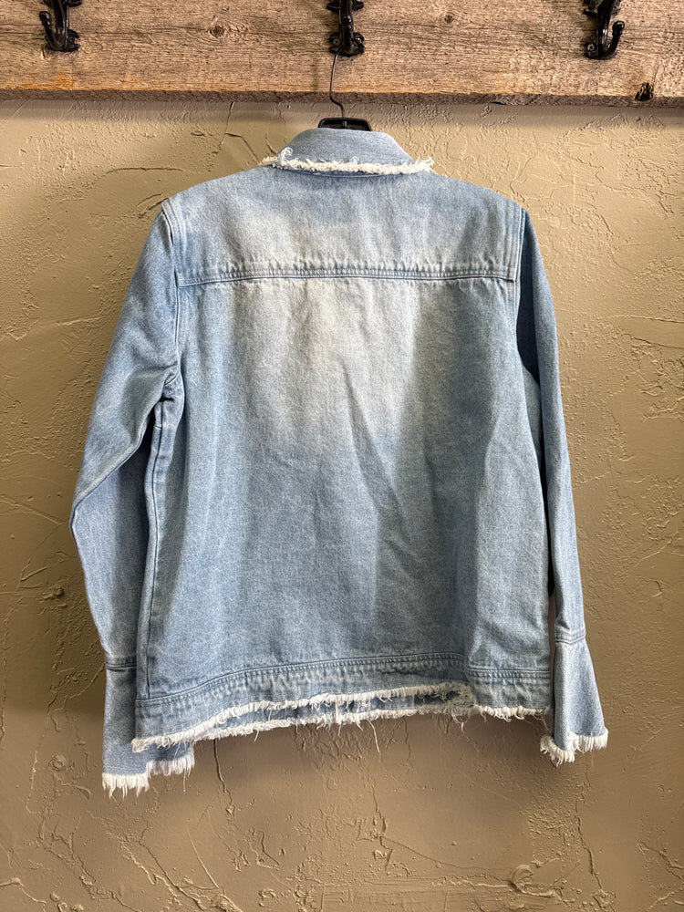 NWOT INDIGO THREAD DENIM JACKET