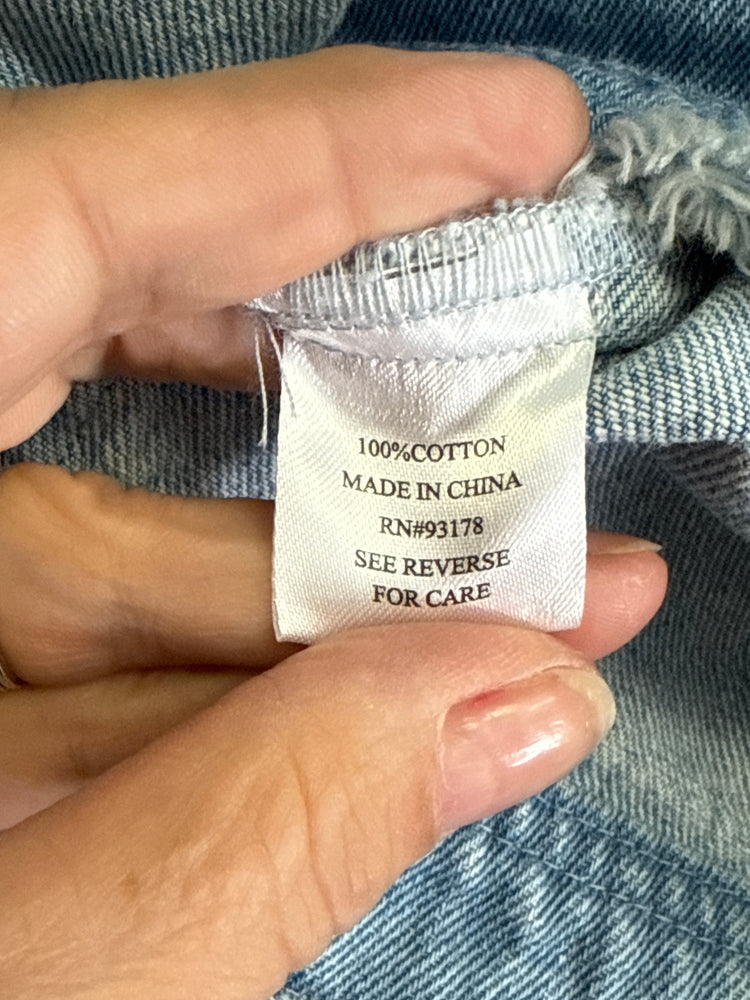 NWOT INDIGO THREAD DENIM JACKET