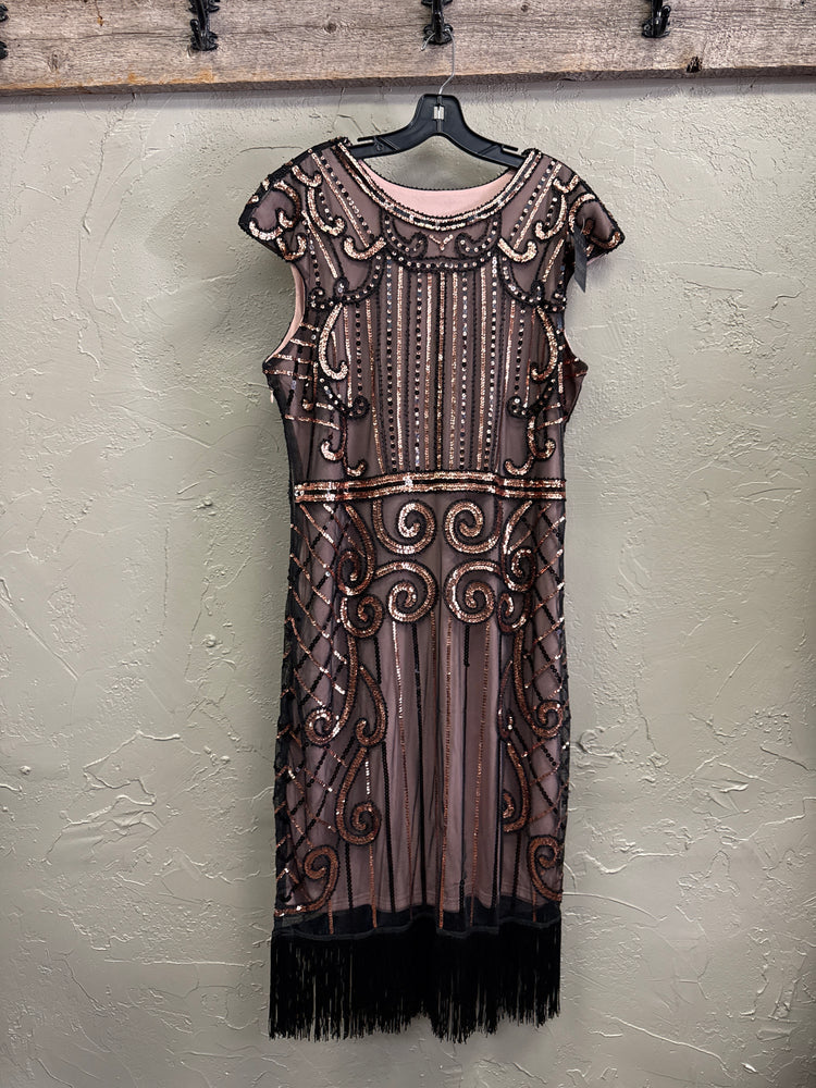 NWT VINTAGE INSPIRED SEQUIN DRESS