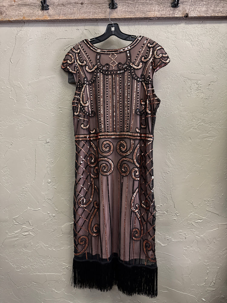 NWT VINTAGE INSPIRED SEQUIN DRESS