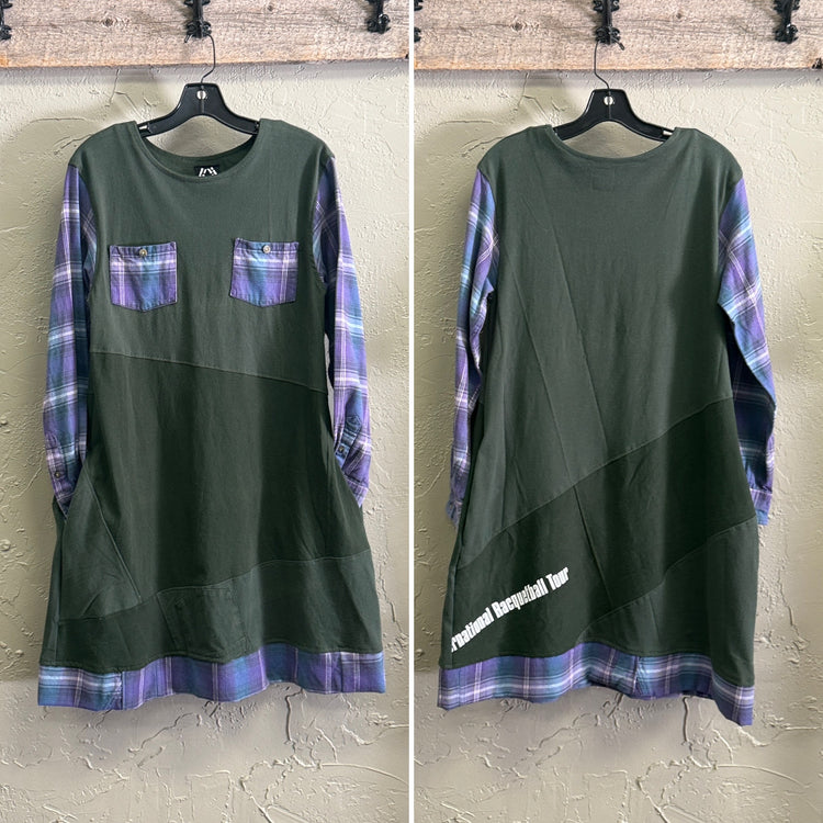 REBETTY FLANNEL SLEEVE DRESSES