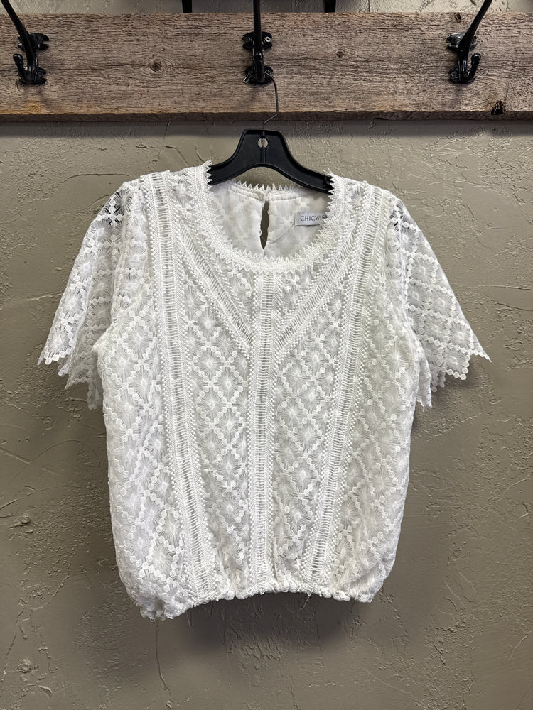 CHICWISH LACE TOP