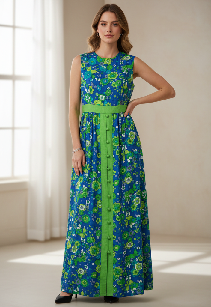 *VTG KERAM NY SILK DRESS