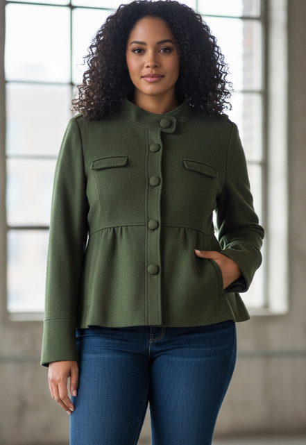 ANN TAYLOR MILITARY STYLE JACKET (org$138)