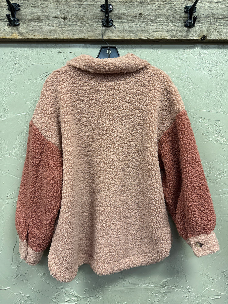 NWT BLU PEPPER SHERPA SHACKET