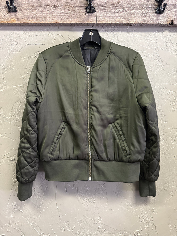 SATIN BOMBER JACKET