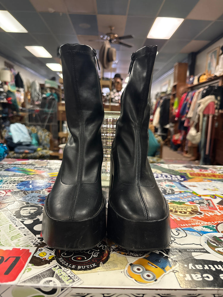 ZARA CHUNKY PLATFORM BOOTS