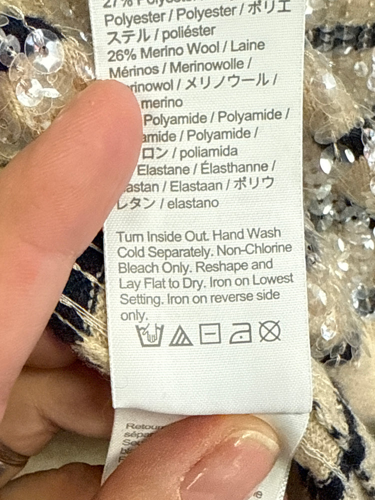 J CREW SEQUINED COLLARED SWEATER (org$298)