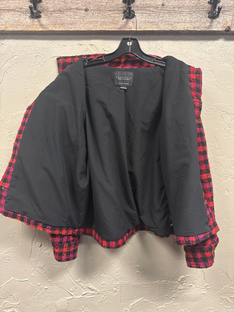 SANCTUARY PLAID JACKET (org$129)
